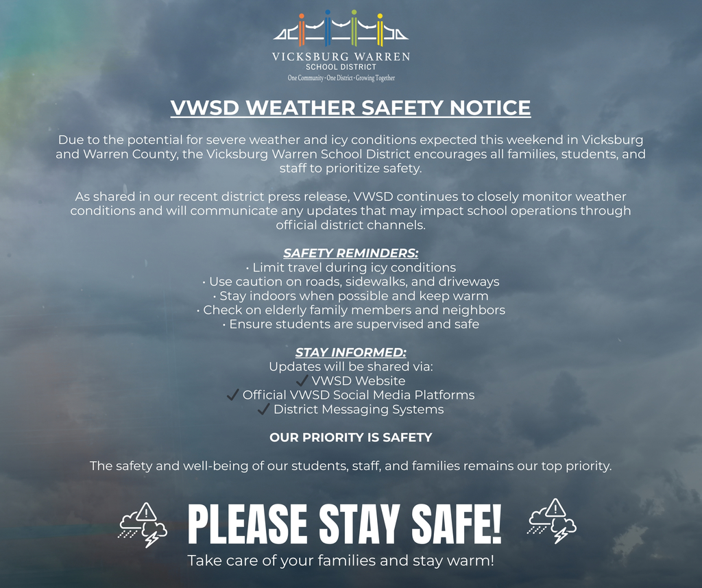 VWSD Weather Safety Notice 2026