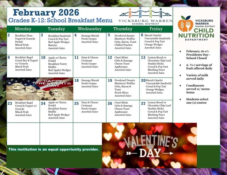 February 2026 Breakfast (K-12)