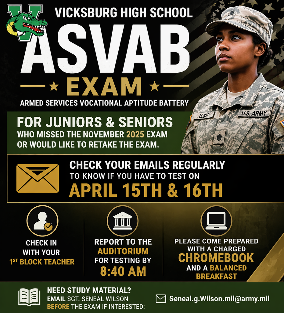 ASVAB- April 15th-16th