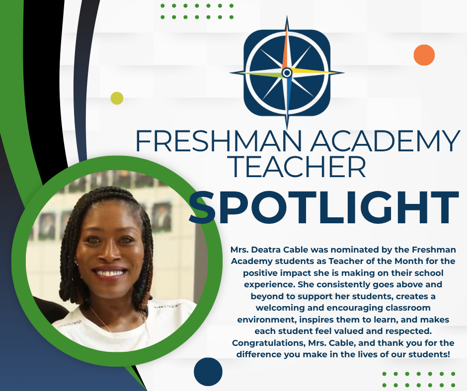VHS Freshman Academy Teacher of the Month