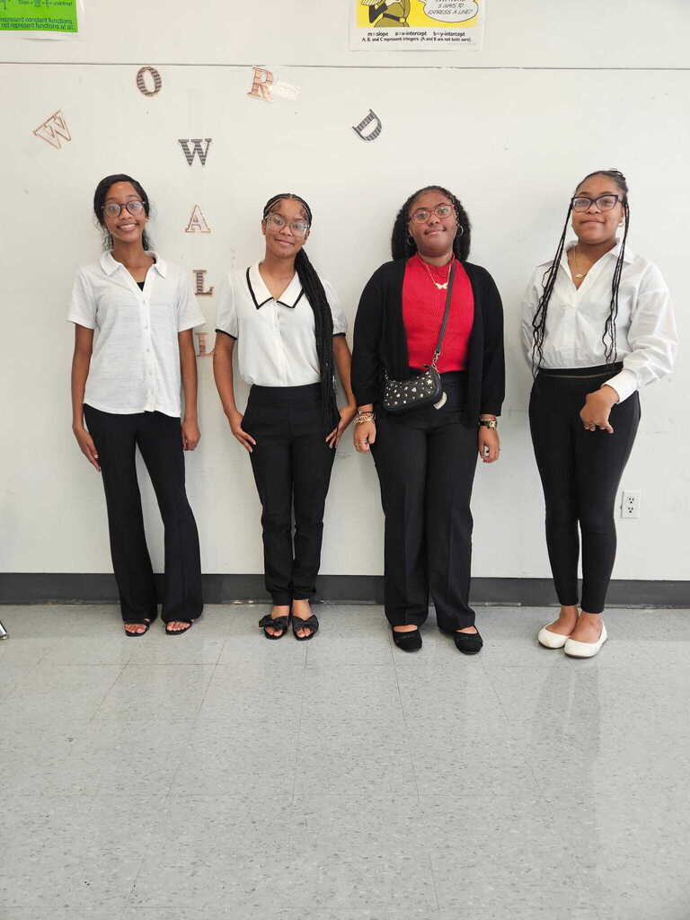 Left to right: Ashlynn Rogers, Treyonna Akemon, Skylar Jackson, and Josh'Sherrica Graves
