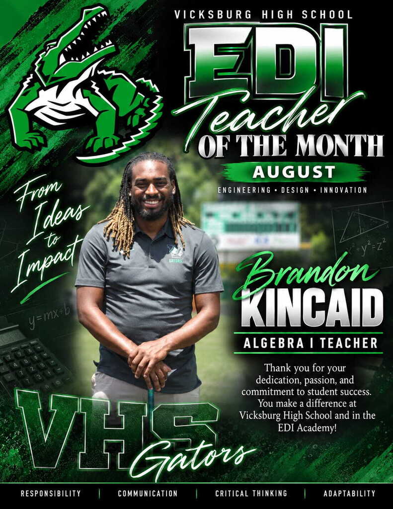 EDI Teacher of the Month (August) -B. Kincaid
