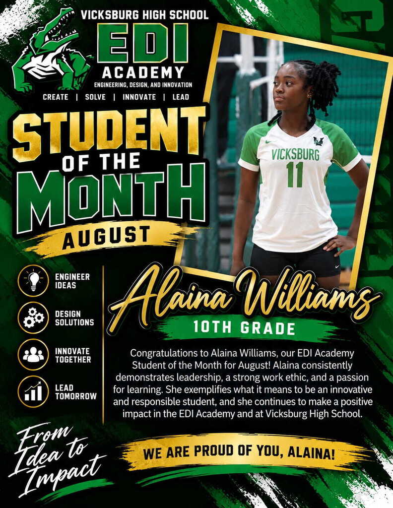 EDI Student of the Month (August)- Alaina Williams