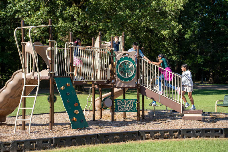 Children playing on playground