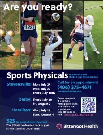 Sports physicals 2026-27