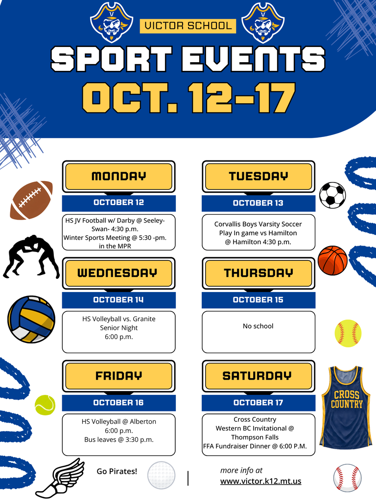 Upcoming events for Victor