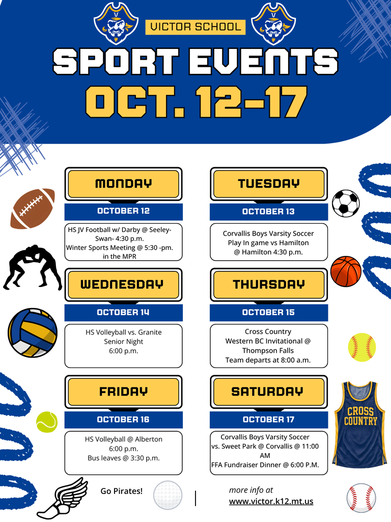 Updated schedule