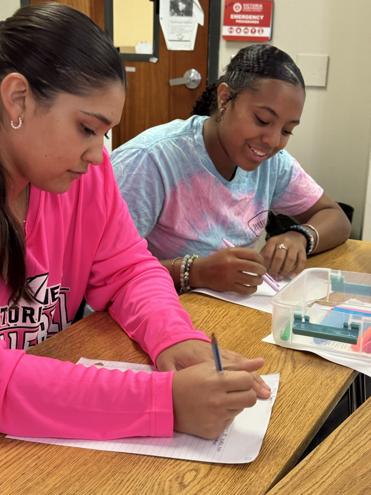 two students at desk