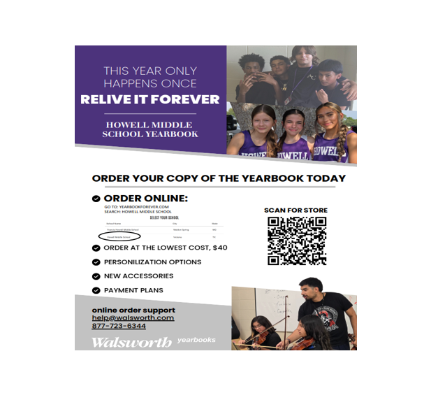 2025-26 Howell MS Yearbook Sales