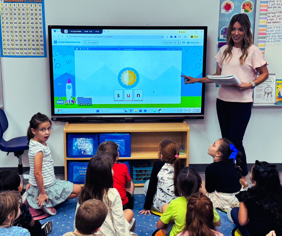 teacher in classroom