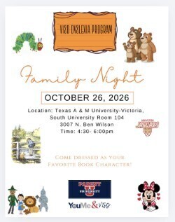VISD Dyslexia Family Night Flyer