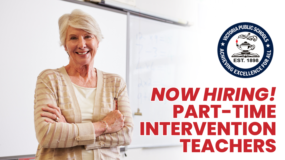 Now hiring! Part time intervention teachers