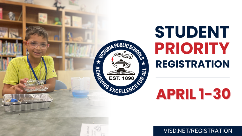 VISD Announces Early Opening for 2025-26 Student Priority Registration on April 1