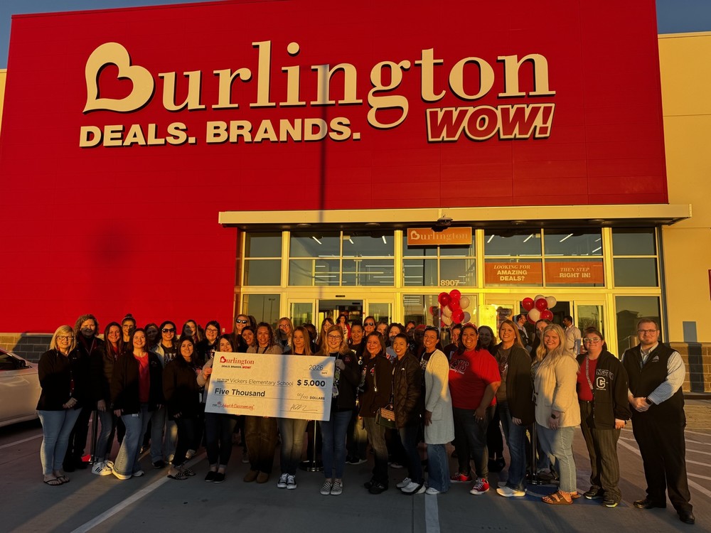 vickers staff at burlington for $5000 donation