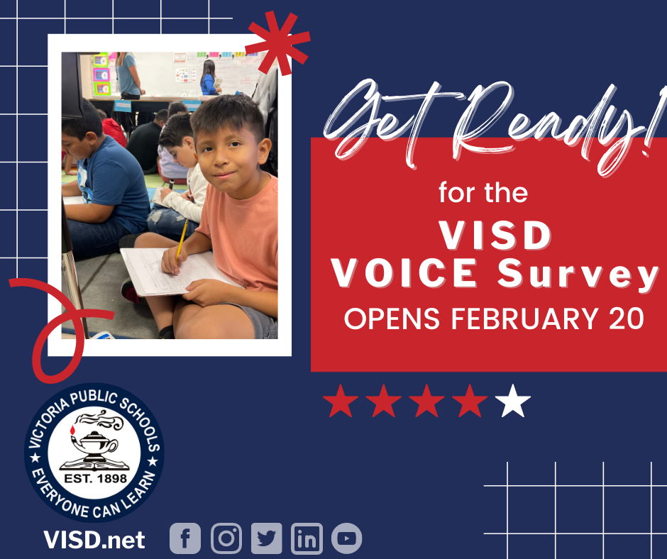 Victoria isd district survey VOICE survey opens february 20