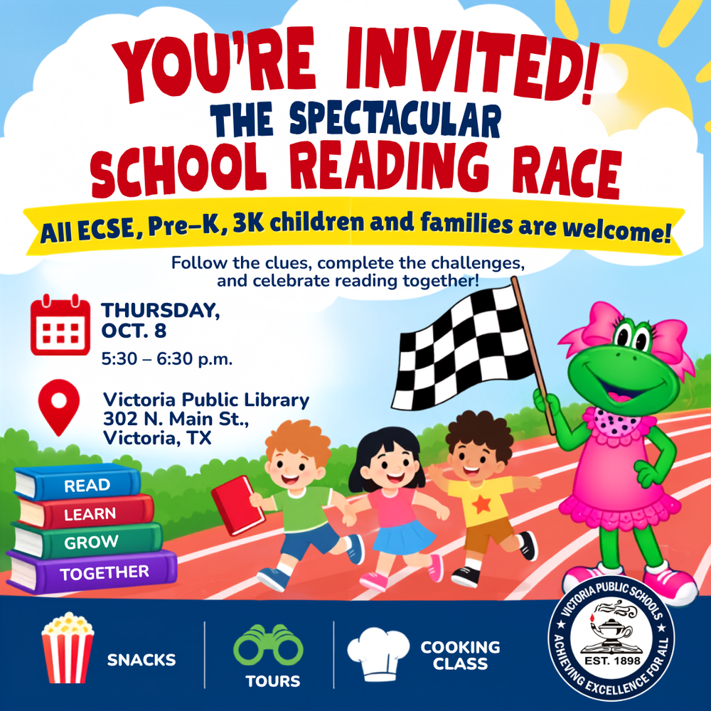 "Spectacular School Reading Race" infographic