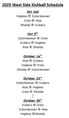 kickball schedule