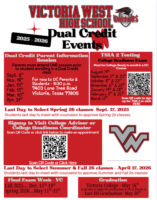 West Dual Credit Events