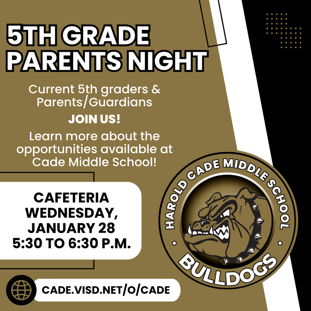 Big things are ahead for our 5th graders! This is a great opportunity to get important information, check out your future school, and feel confident and prepared for junior high.
