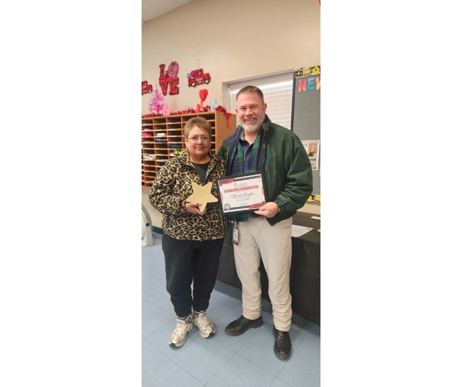 Congratulation to Maria Obregon on your STAR Staff Member of the month (January) award.
