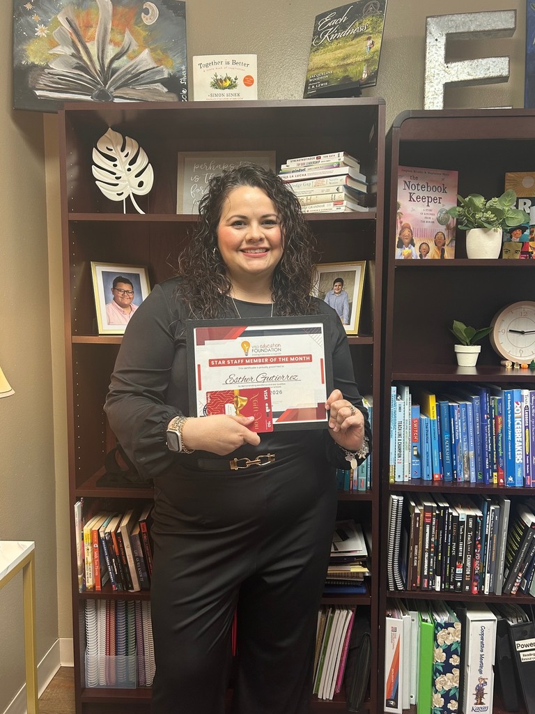 Esther Gutierrez, STAR staff member of the month.
