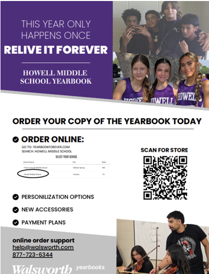 2025-26 Howell MS Yearbook Sales