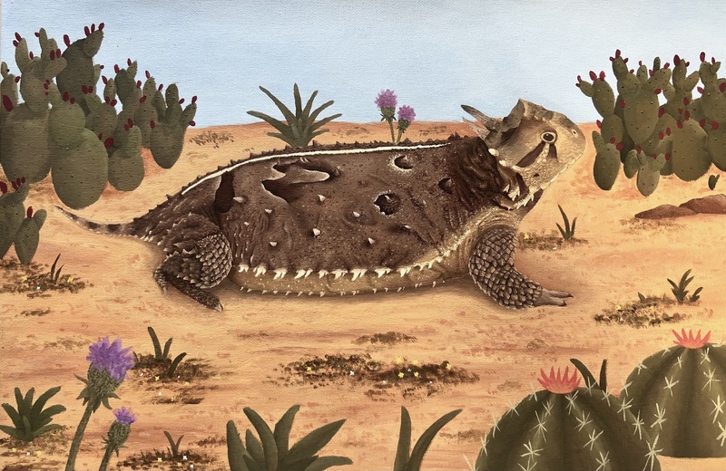 art sketching lizard 