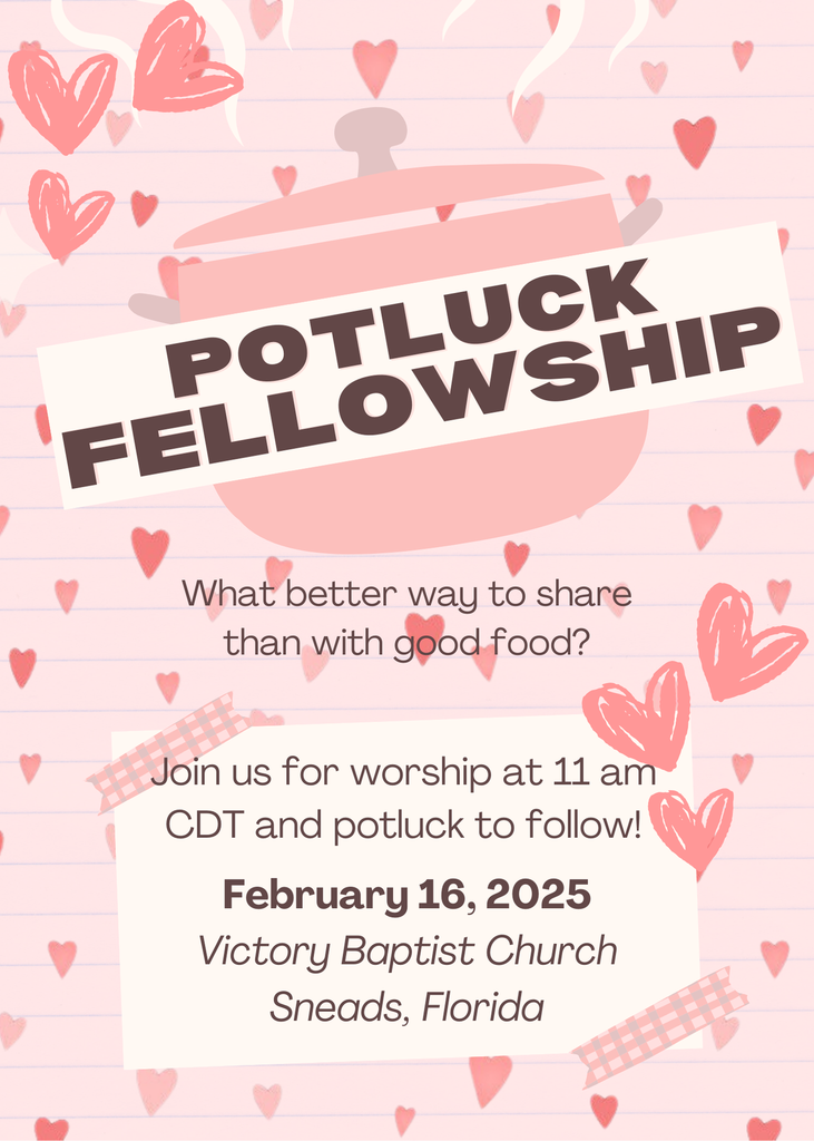 potluck fellowship with hearts