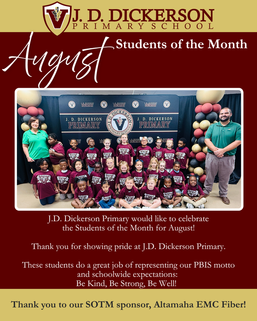 August Students of the Month