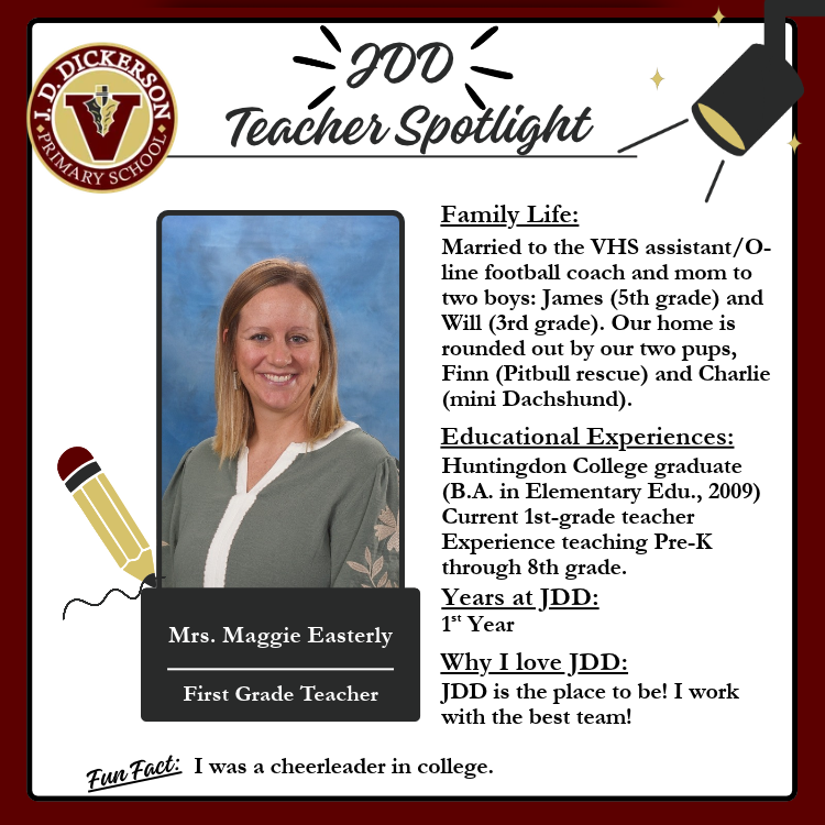 JDD Teacher Spotlight