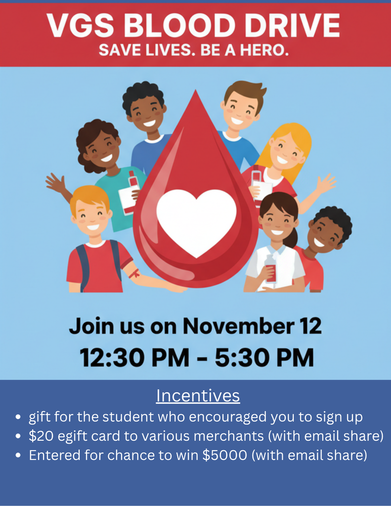 VGS Blood Drive November 12