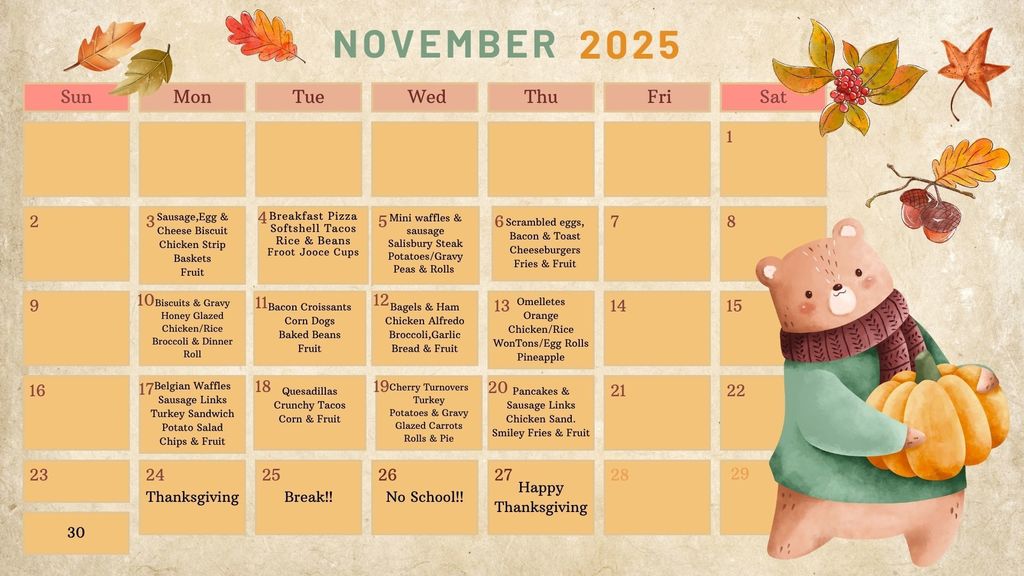 November Menu