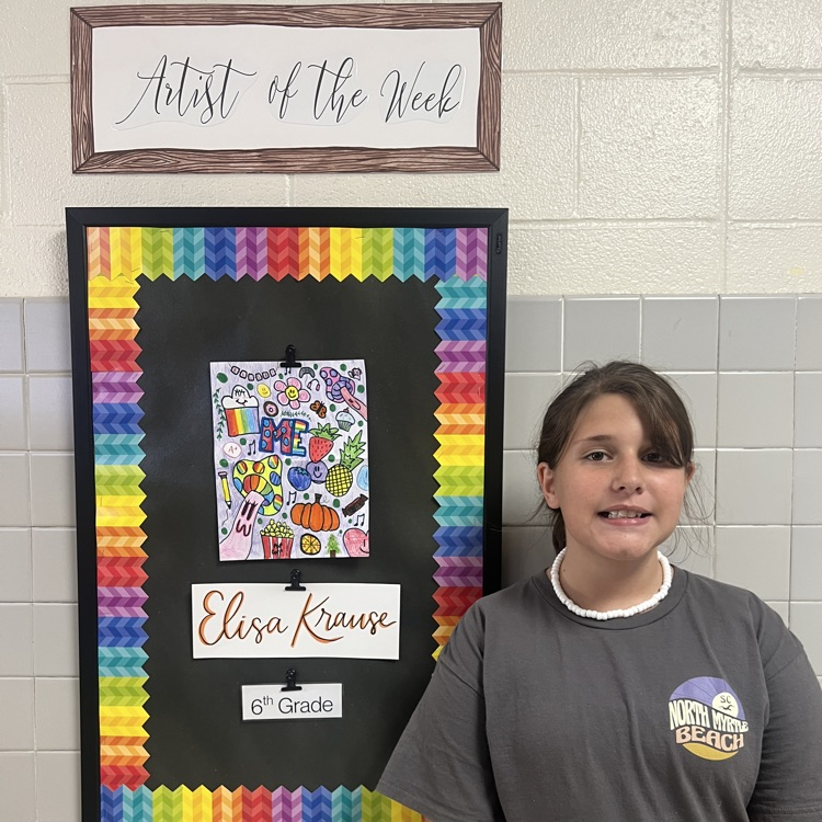 Artist of the Week this week is Elisa Krause. Congrats!