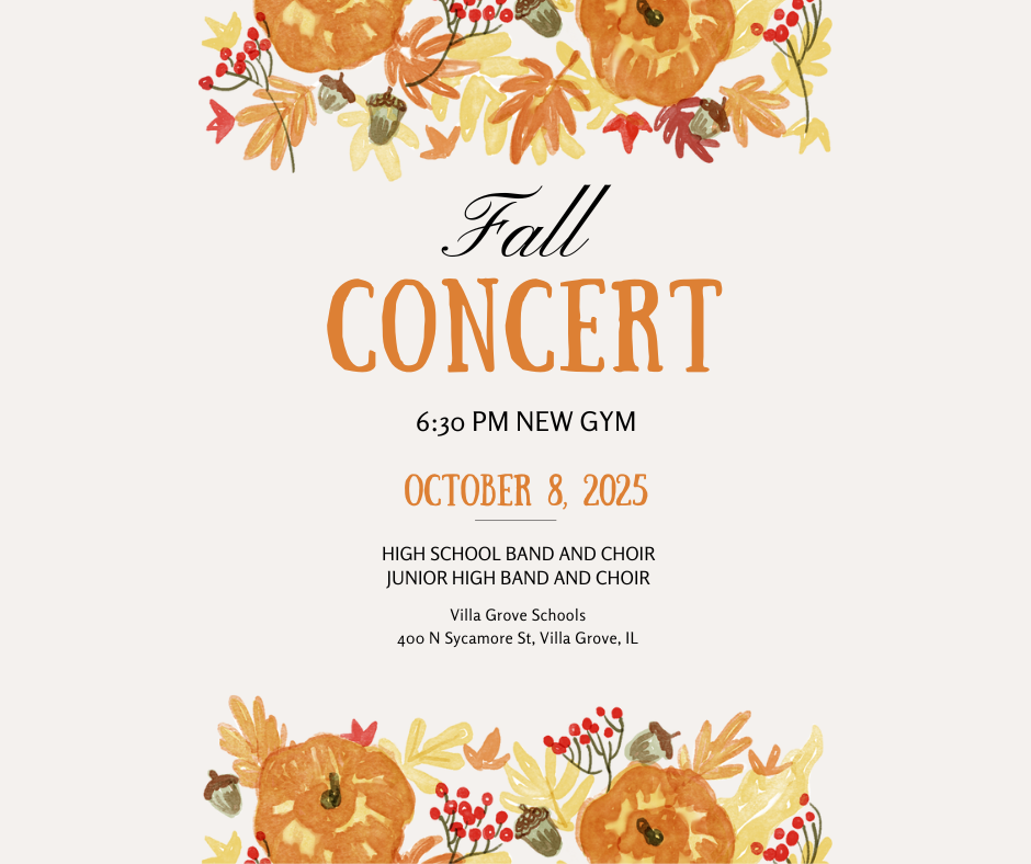 CONCERT 630 PM NEW GYM OCTOBER 8, 2025