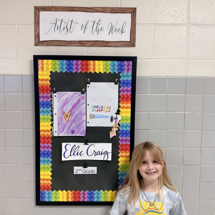 Artist of the Week this week is Ellie Craig. Congrats !