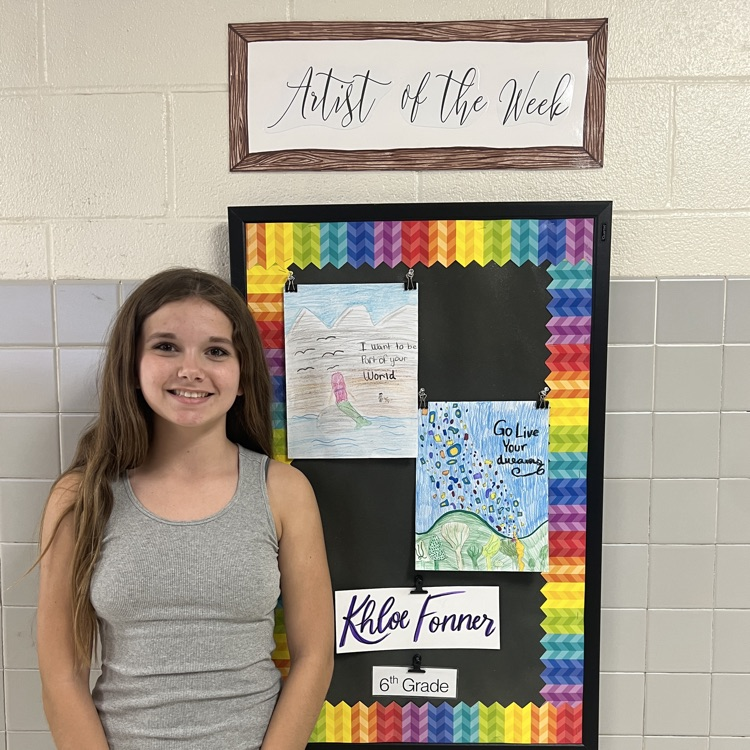 Artist of the Week this week is Khloe Fonner. Congrats!