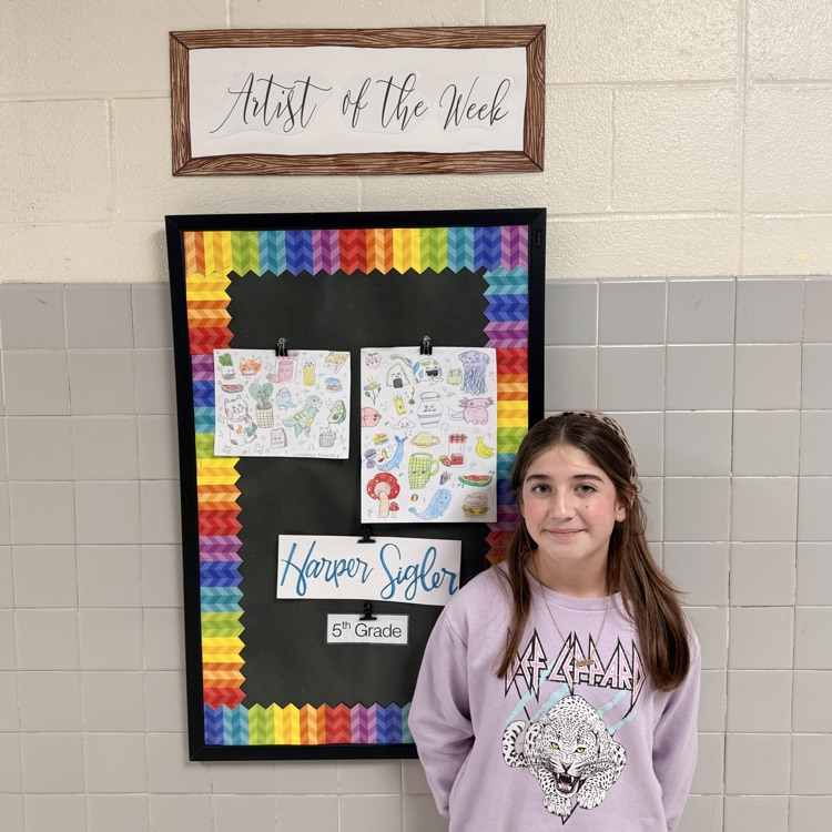 Artist of the Week this week is Harper Sigler. Congrats!