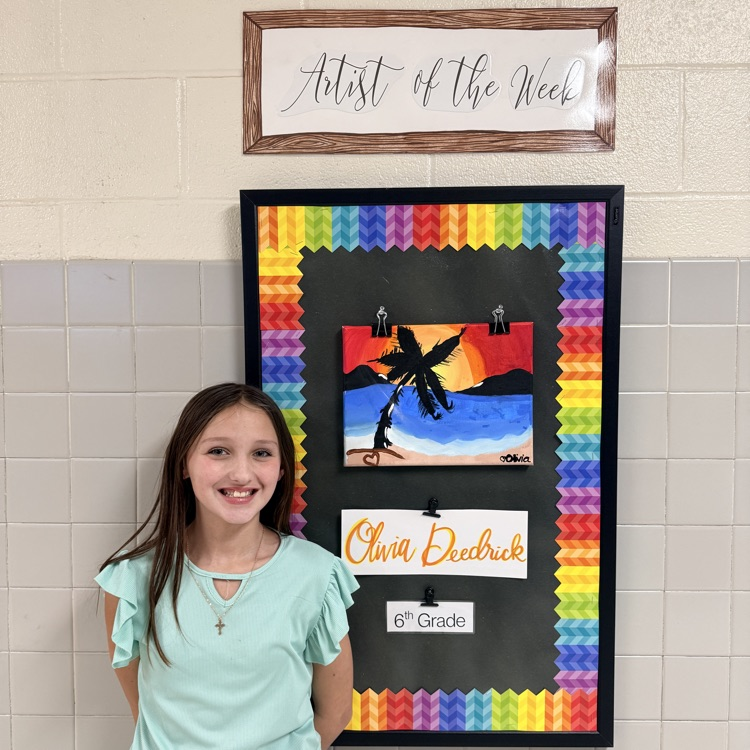 Artist of the Week this week is Olivia Deedrick. Congrats!