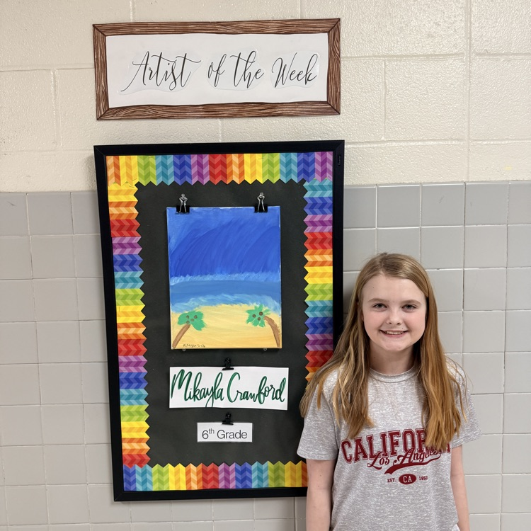 Artist of the Week this week is Mikayla Crawford. Congrats!