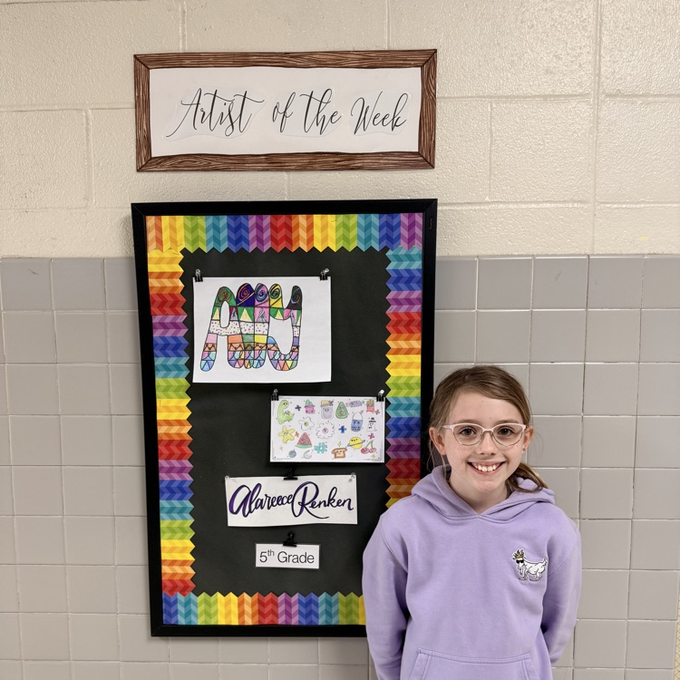 Artist of the Week this week is Alareece Renken. Congrats!