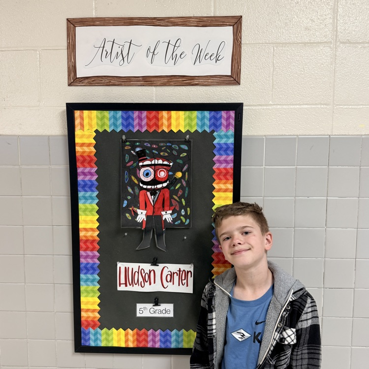Artist of the Week is Hudson Carter. Congrats!