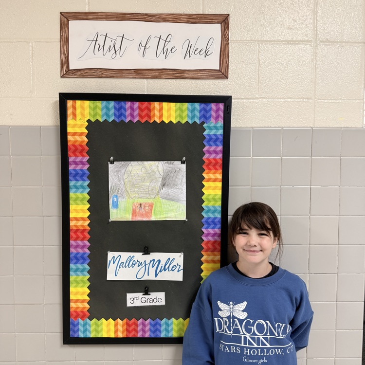 Artist of the Week this week is Mallory Miller. Congrats!