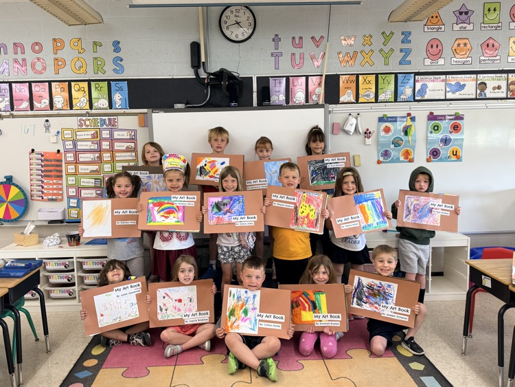 Kindergarten Art Books are coming home today!