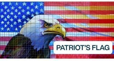Patriot's Flag mural design