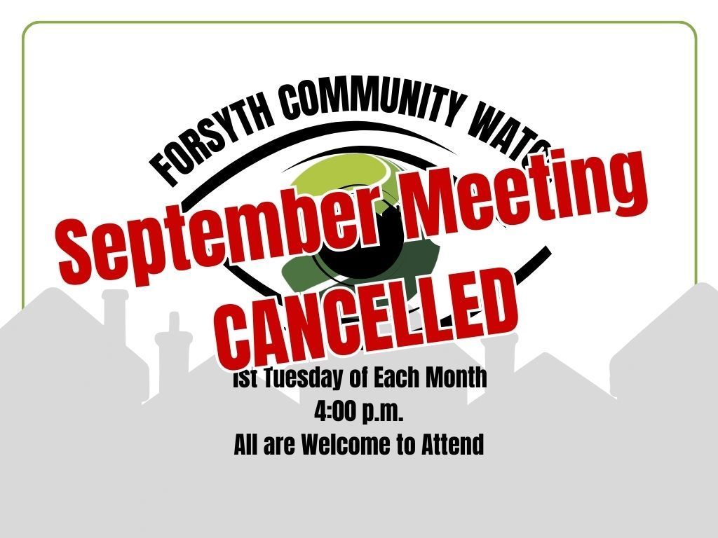 Comm Watch Cancelled Sept 2025