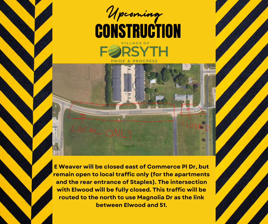 Construction Updates to East Weaver