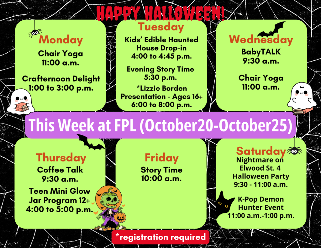 Facebook Calendar Oct 20-25