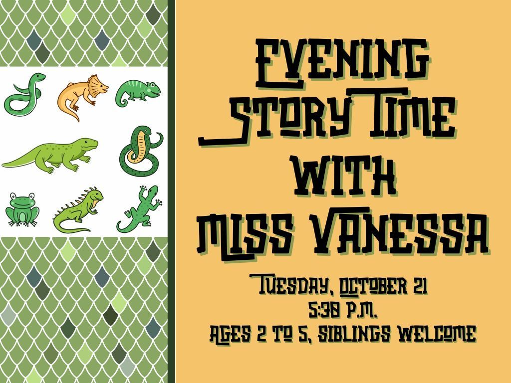 Evening Story Time Oct 21
