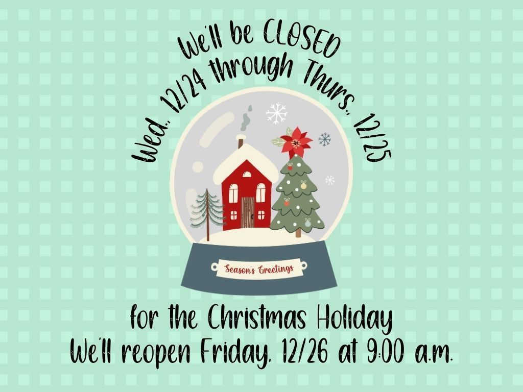 Closed Christmas 2025