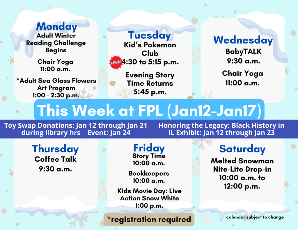 Facebook Calendar Jan 12-17